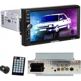 Resim Jameson JS-1998 7'' Tek Din Kablosuz Carplay Bluetooth USB FM MP3 Arka Kısa Teyp Kamera Hediyeli 