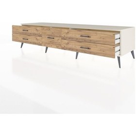 Resim Kronos Tv Ünitesi 5 Çekmeceli 220x59x51 Aytaşı-çam Atlas Çam/atlas Çam - Aytası 