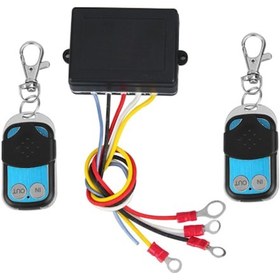 Resim Elektrikli Vinç 12v 24v Röle, Vinç Kontrol Sistemi, Kablosuz Anahtar Arazi Vinç Kontrolü 
