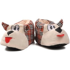 Resim Aspor Renkli Kiremit Bej Kadın Panduf Köpekli Çok Renkli 