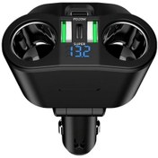 Resim Cloud011 Siyah 360w Araç Şarj Cihazı 2pd 2usb Hızlı Şarj Taşınabilir Oto Şarj Aleti 
