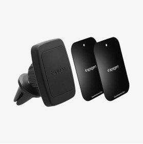 Resim Spigen Air Vent Manyetik Araç içi Telefon Tutucu + 2 Adet Manyetik Plaka Universal Kuel H12 - 000CD20115 