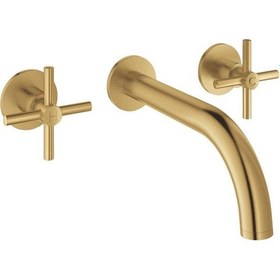 Resim Grohe Atrio 3 Delikli Lavabo Bataryası M-boyutu - 20661gn0 Altın 