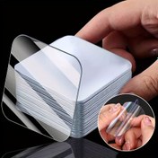 Resim 20/100 adet Süper Güçlü Çift Taraflı Bant - Şeffaf, Deliksiz Yapıştırıcı - Plastik, Cam, Metal, Taş, Astar ve Daha Fazlası İçin - DIY El Sanatları, Ev Dekoru ve Daha Fazlası İçin İdeal - El Sanatları Temelleri, Şık Görünüm, Dayanıklı Yapıştırıcı 