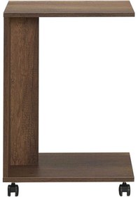 Resim Çok Amaçlı Tekerlekli C Koltuk Sehpası - Oslo Ceviz Oslo Ceviz 