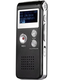 Resim Yaleker 8gb Sesiyle Aktive Edilebilir Ses Kaydedici - Yüksek Kaliteli Kayıt, Gürültü Azaltma, Mp3 Çalar, Cep Boyutu, Siyah İç Batarya 