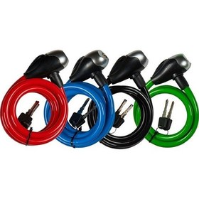 Resim Asistan Kssa LK300 Anahtarlı Bisiklet Kilit 12X100mm Renkli Siyah-Turuncu 