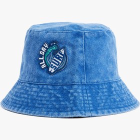 Resim Erkek Çocuk Aplike Detaylı Denim Bucket Şapka 