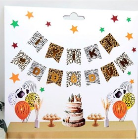 Resim Safari Desenli İyi Ki Doğdun Banner 