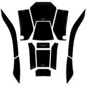 Resim GP Kompozit Honda Forza 750 2021-2024 Uyumlu Tank Pad Seti Siyah 