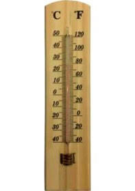 Resim Misyon Ahşap Termometre 