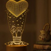 Resim Lovity™ Kalbimizin Uçuşu - 3D Gece Lambası 