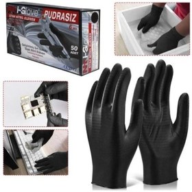 Resim NT I-Glove Siyah Çok Amaçlı Nitril Eldiven IGNS6XL5 