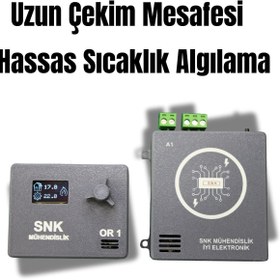 Resim snk mühendislik Kablosuz Oda Termostatı SNK OR1 (GRİ) 