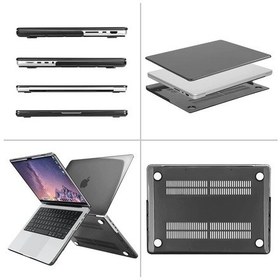 Resim Apple Uyumlu MacBook Pro 14.2" A2442 2021 Kılıf Mat Ön Arka Kapak 001 