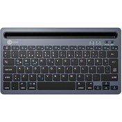 Resim Lecoo BK100 Kablosuz Bluetooth Çoklu Cihaz ile Uyumlu Şarj Edilebilir Türkçe Q Klavye Gri 