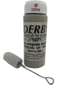 Resim Derby Koyu Bej Deri Oto Koltuk Direksiyon Döşeme Boyası 