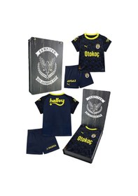Resim Fenerbahçe Orijinal Lisanslı 23/24 Lacivert Mini Forma Set Hediyelik Ahşap Kutulu Lacivert 