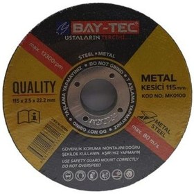 Resim Baytec Metal Kesici Mk0100 115x2.5x22mm 25 Adet 