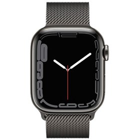 Resim Apple Watch Series 7 Gps + Cellular 45mm Paslanmaz Çelik Kasa Ve Milano Döngüsü Kordon Akıllı Saat Altın Sarısı 