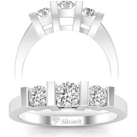 Resim 0,50 Karat Pırlanta Tria Yüzük (464655958) 