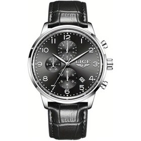 Resim Fochsia Lıge Öğrenci Kol Saati - Kronograflı Minimalist Kadran - Gümüş Siyah Diğer 