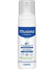 Resim Mustela Yenidoğan Konak Önlemeye Yardımcı Bebek Köpük Şampuan 150 ML 