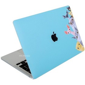 Resim Apple Uyumlu MacBook Pro Kılıf 13inç M1-m2 Sticker Kaplama Laptop Koruyucu A2338 İle Animal03 Açık Yeşil 