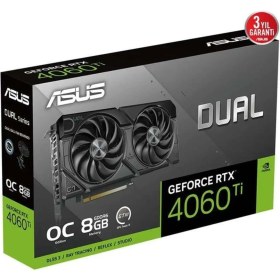 Resim Dual Geforce RTX4060TI Evo Oc 8gb DUAL-RTX4060TI-O8G-EVO Gddr6 128BIT Ekran Kartı 