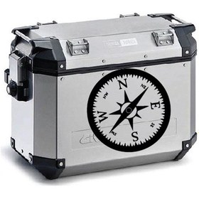 Resim Pusula Motosiklet Çanta Sticker Etiket Modeli 3 