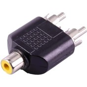 Resim ELEKTROMER 1RCA Dişi-2RCA Erkek Çevirici Jack 