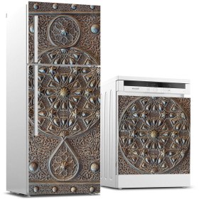 Resim Jasmin2020 Osmanlı Motif Buzdolabı Ve Bulaşık Makinası Sticker Kaplama Etiketi 