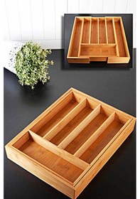 Resim Bambu Çekmece İçi Kaşıklık 