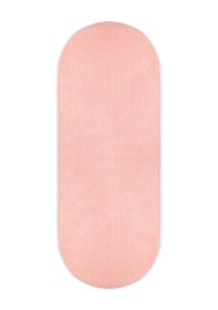 Resim Vl Oval Comfort Overloklu Peluş Yolluk Halı Pembe Oval Overlok Pembe 