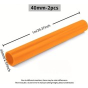 Resim Willowhaven 2 Adet Turuncu Pvc Hortum 100cm Uzunluk 40mm Çap Bahçe Sulama Akvaryum 