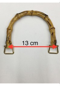 Resim Karantuhafiye Bambu Görünümlü Plastik Çanta Sapı Renkli Çok Renkli 