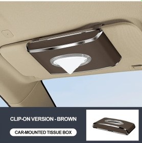 Resim Honeybeeshop Kahverengi Asılı Tarz Suni Deri Araç Dokuma Kutusu Kaymaz Taban İç Düzen Geliştirir 