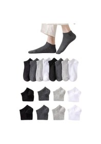 Resim Bgk Pamuklu Basic Derbili Unisex Çorap Çift Çok Renkli 