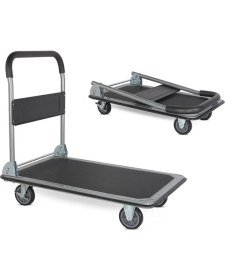 Resim DUFFMART PR2330 Pro Katlanır Platform 4 Tekerlekli Paket Taşıma Arabası 300 kg 