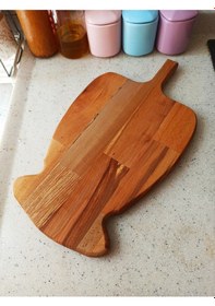 Resim Ahşap Kesme Sunum Tahtası Ahşap 