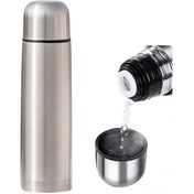 Resim Maiyame 304 Çelik İç Teneke Termos Bardak, 500ml, 6-12 Saat Isı Saklama, Kapaklı, Paketle Kırmızı 