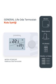 Resim GENERAL Life Mitra 260s Rf Kablosuz Oda Termostatı 