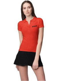 Resim KİLİKİTİ Kadın Spor T-shirt Polo Yaka Kırmızı 