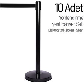 Resim İleri Trafik Yönlendirme Şerit Bariyer 10 Adet Set 