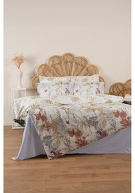 Resim Soley Lina %100 Pamuk Çift Kişilik Nevresim Takımı Yeşil 