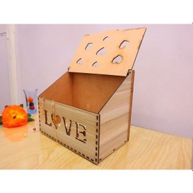 Resim Ahşap Mdf Love Takı Kutusu Çok Amaçlı Kutu 