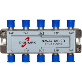 Resim DIGITURK 5-2150 MHZ 20DB 8 YOLLU TAP SWITCH 1\u002F8 SPLITTER 