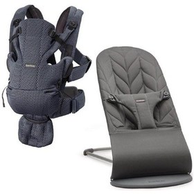 Resim Babybjörn Bliss Ana Kucağı Petal Cotton & Kanguru Move 3d Mesh / Anthracite 