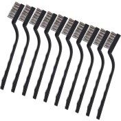 Resim Kagen Nxfdsıoz 40 Adet Tel Fırça Metal Fırça Temizleme Kaynak Cürufu ve Pas Çizik Fırçası Kavisli Saplı Cüruf Fırçası Tel Pas Fırçası (Yurt Dışından) 