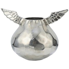 Resim Vitale Gümüş Dekoratif Kanatlı Vazo 30 11 21 Cm Ak.ıu0344 Diğer 
